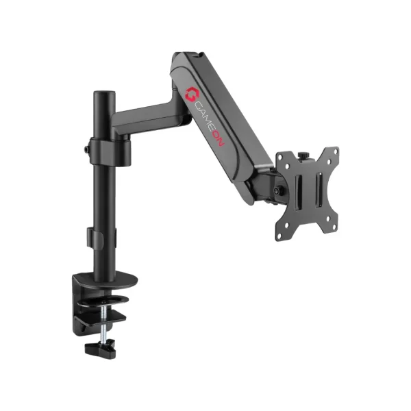 GAMEON GO-5015 Pole-Mounted Gas Spring Single Monitor Arm, Stand And Mount For Gaming And Office Use, 17″ – 32″, Each Arm Up To 9 KG