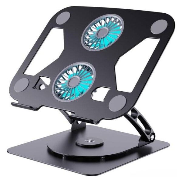Notebook Stand T671‑B 2‑Fan Cooling (Black)