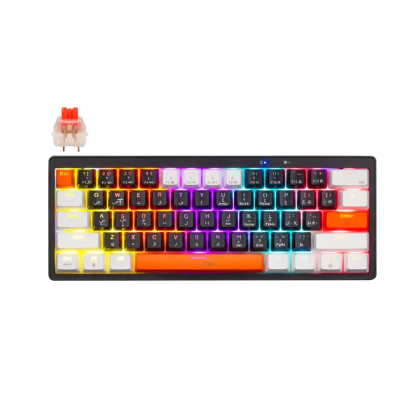 GAMEON GOMK60-RS MECHANICAL KEYBOARD (ARABIC)